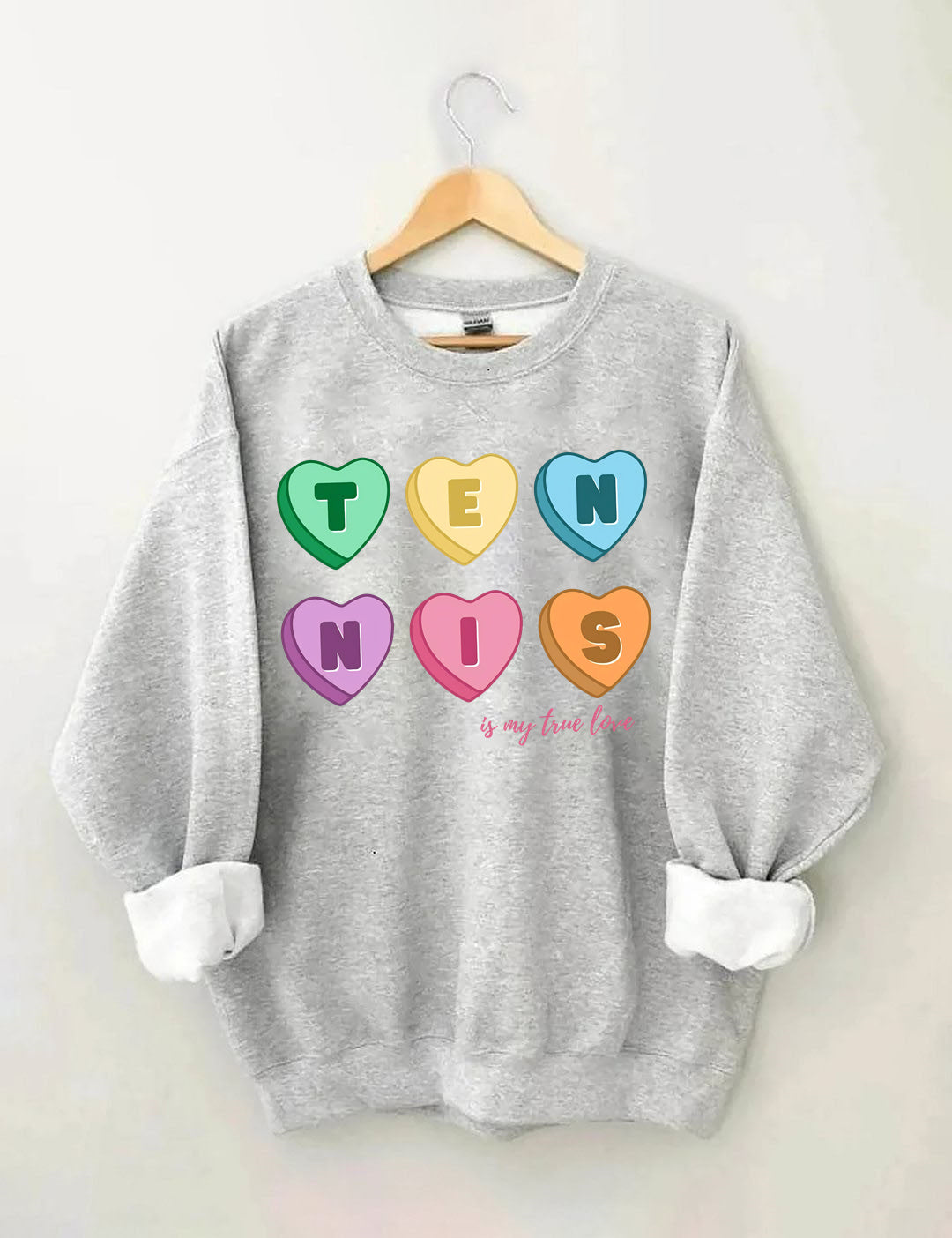 Tennis Candy Hearts Sweatshirt