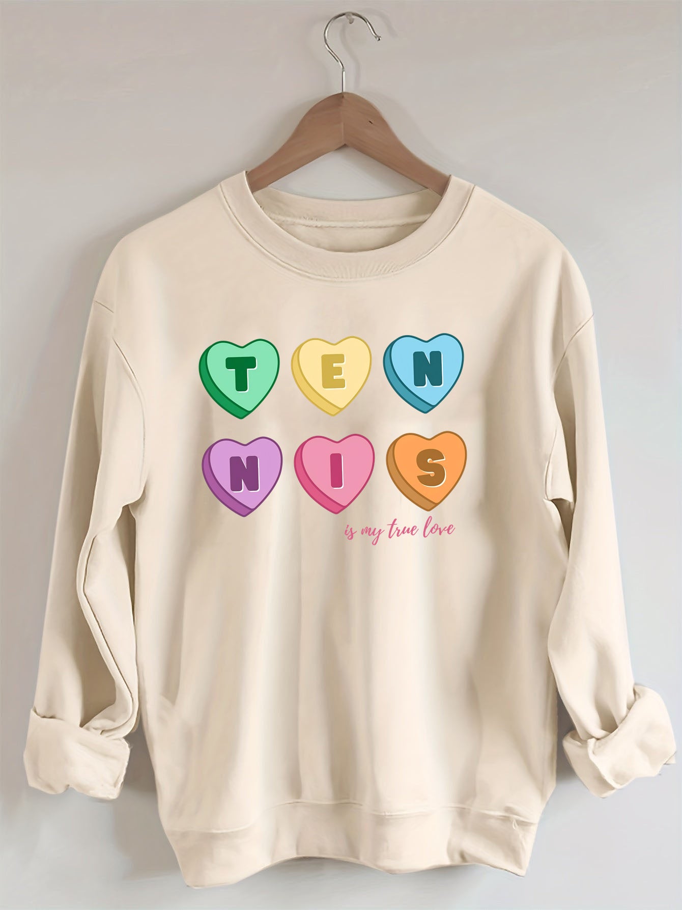 Tennis Candy Hearts Sweatshirt