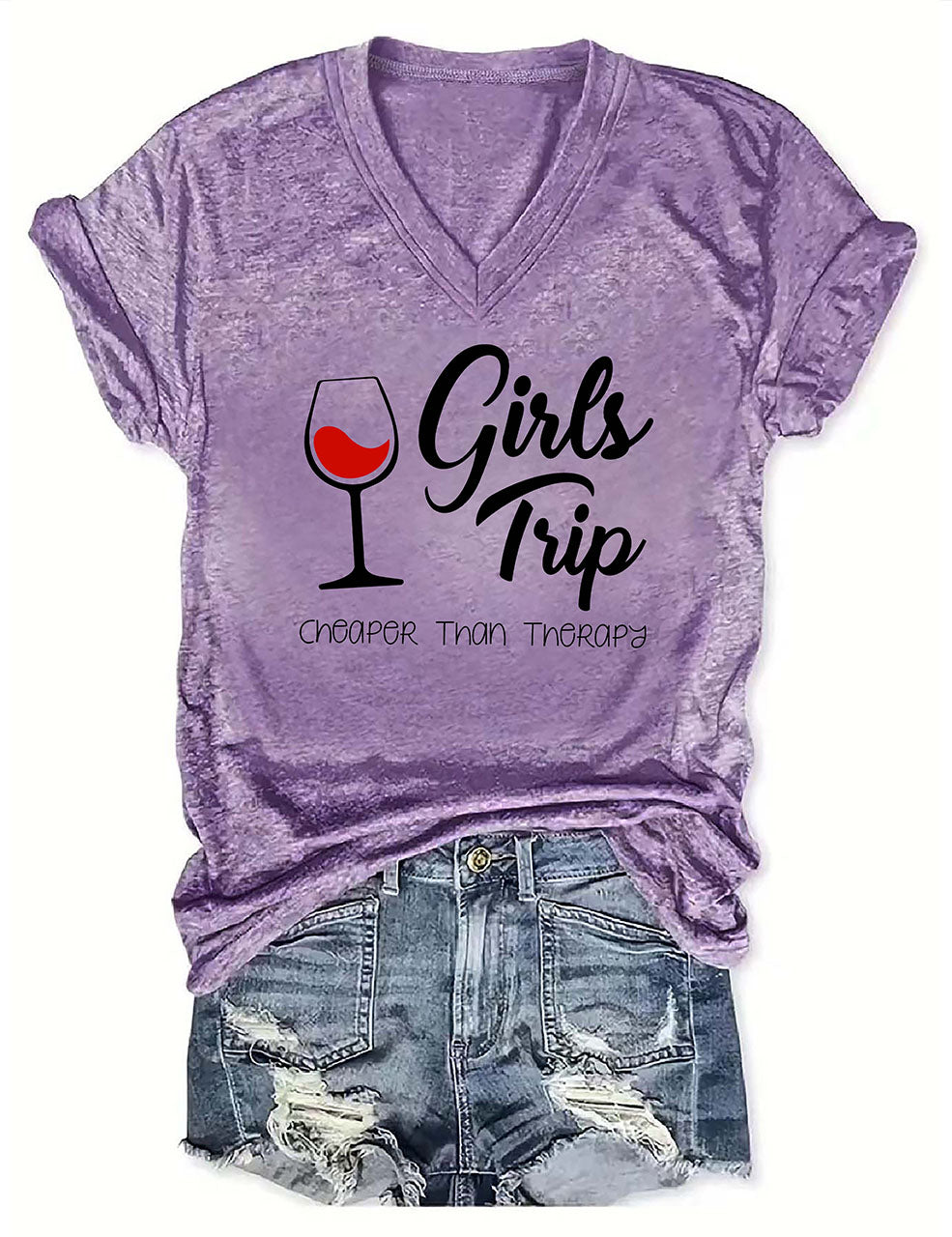 Girls Trip V-neck T-shirt