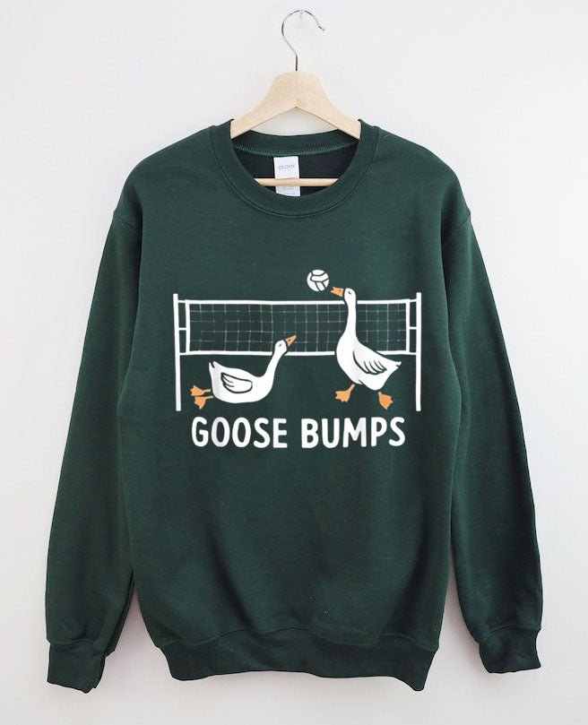 Goose Bumps Volleyball Set Spike Funny Volleyball Sweatshirt