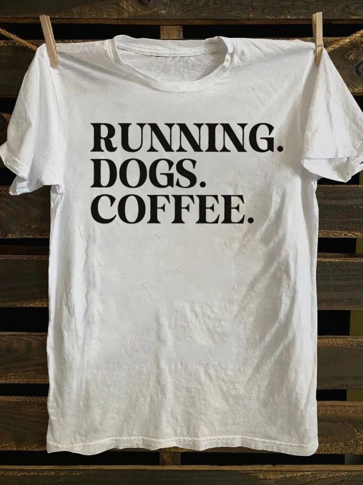 Running Dogs and Coffee T-shirt