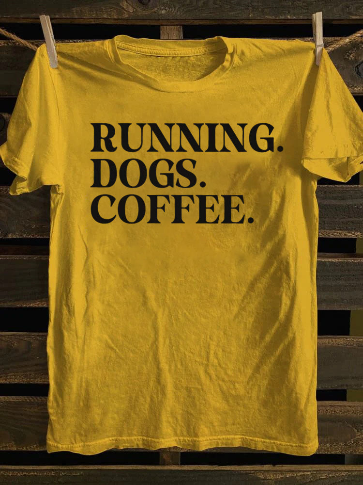 Running Dogs and Coffee T-shirt