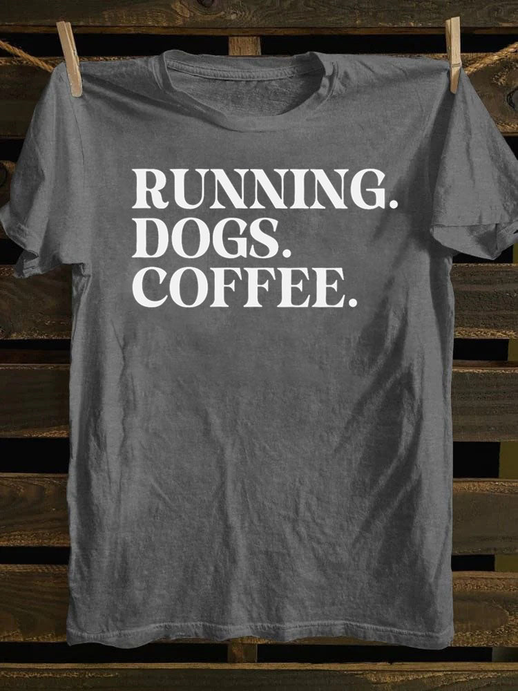 Running Dogs and Coffee T-shirt