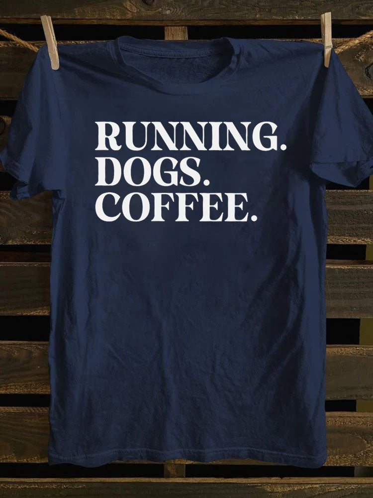 Running Dogs and Coffee T-shirt