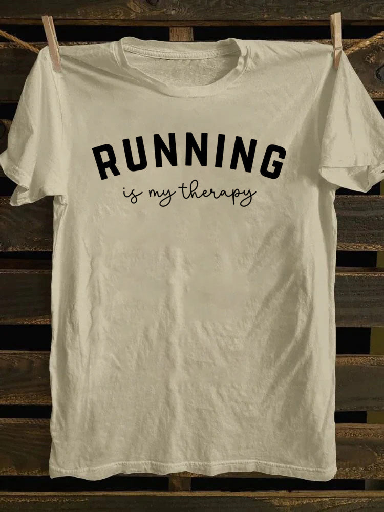 Running Is My Therapy T-shirt