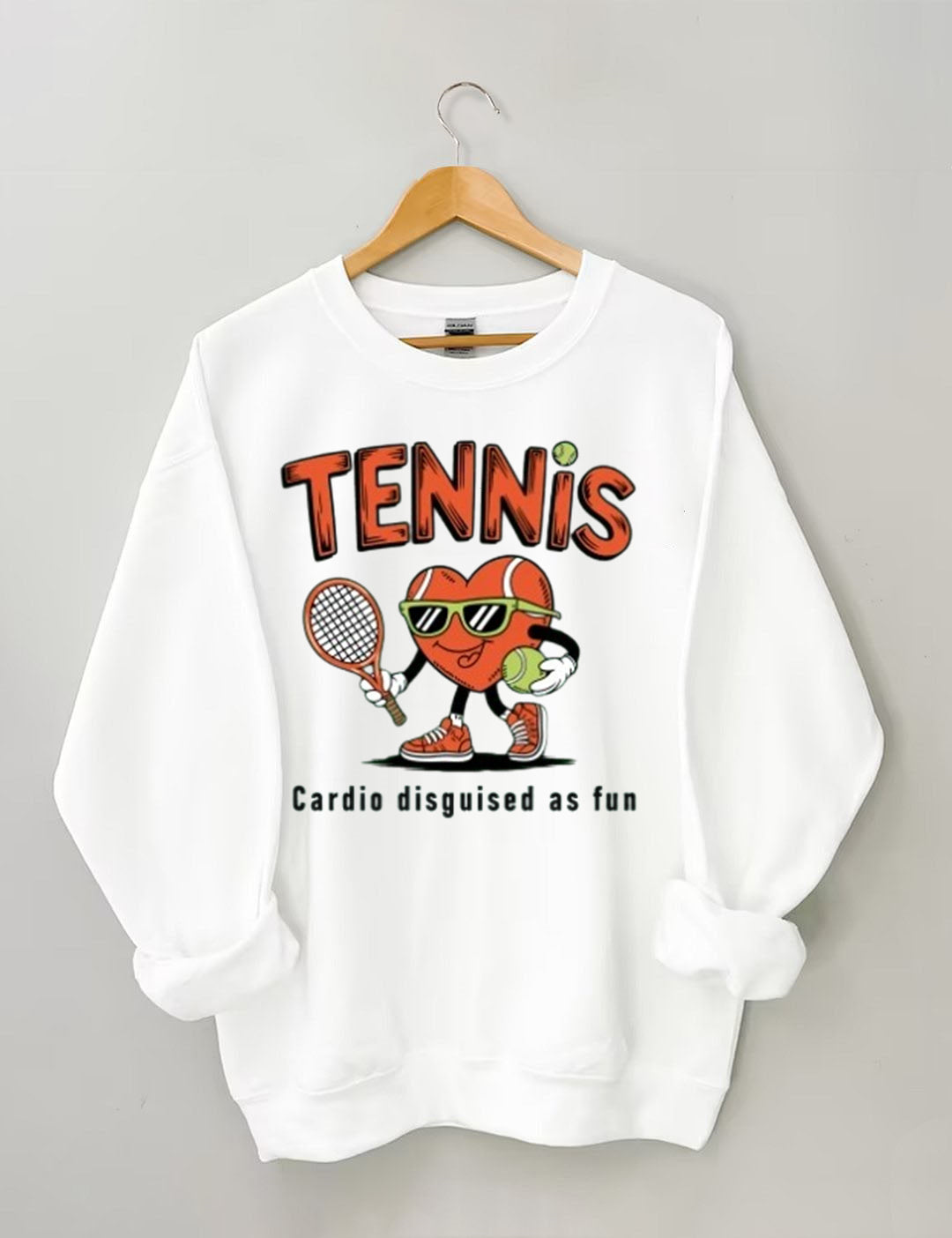 Cardio Disguised As Fun Tennis Sweatshirt