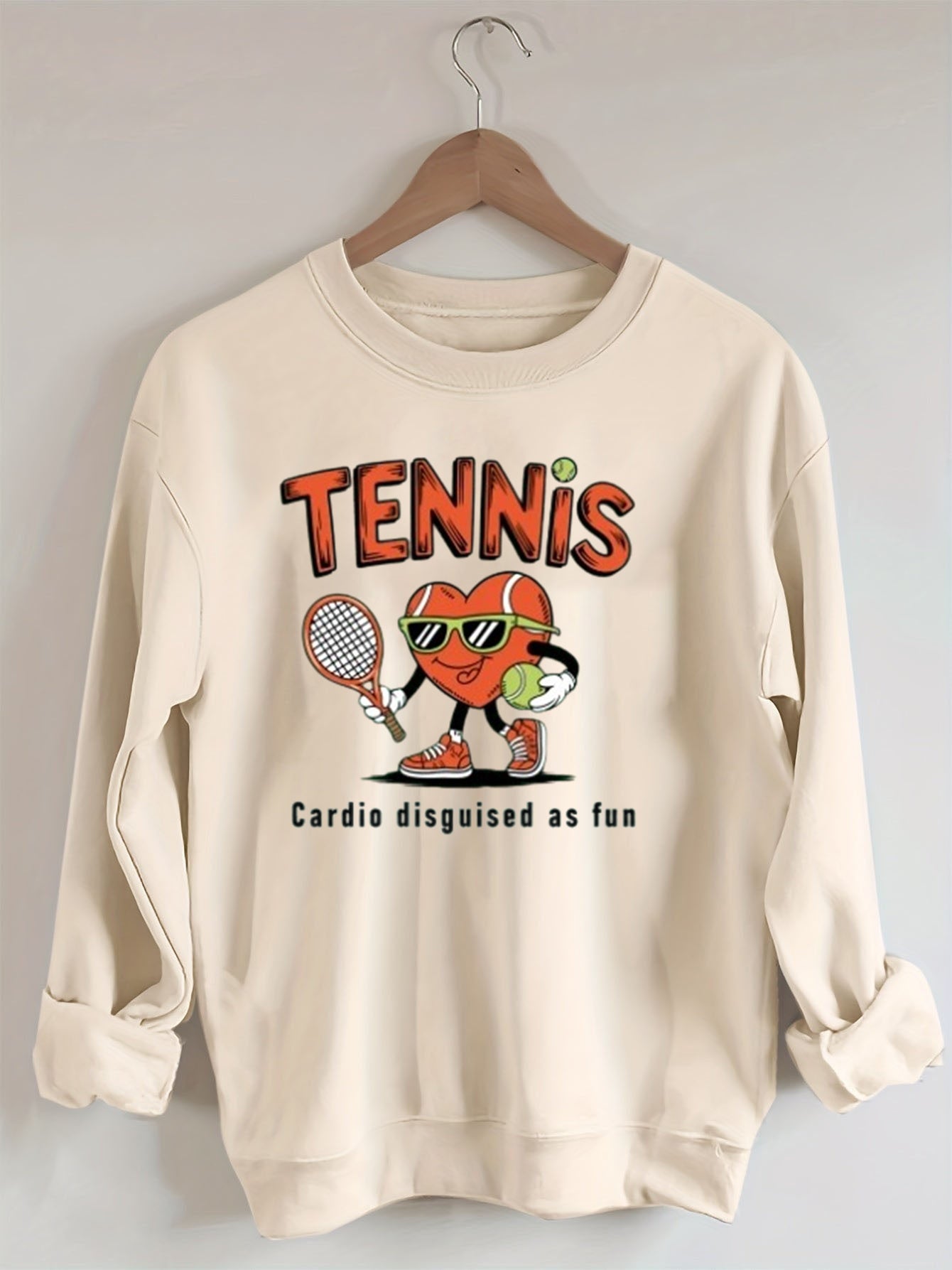 Cardio Disguised As Fun Tennis Sweatshirt