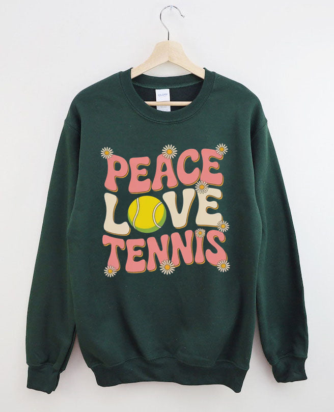 Peace Love Tennis Sweatshirt