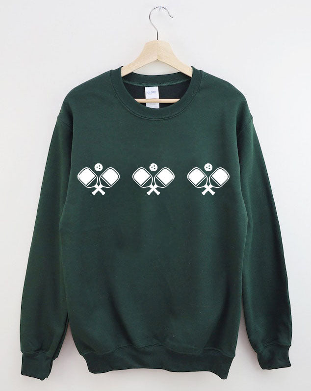 Pickleball Paddle and Balls Sweatshirt
