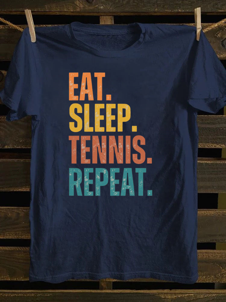 Eat Sleep Tennis Repeat T-shirt