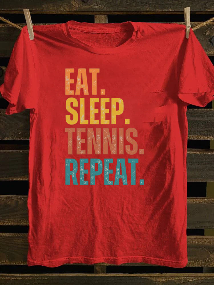 Eat Sleep Tennis Repeat T-shirt
