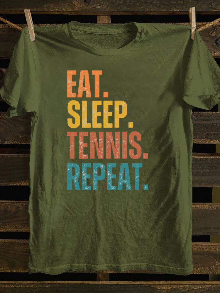Eat Sleep Tennis Repeat T-shirt
