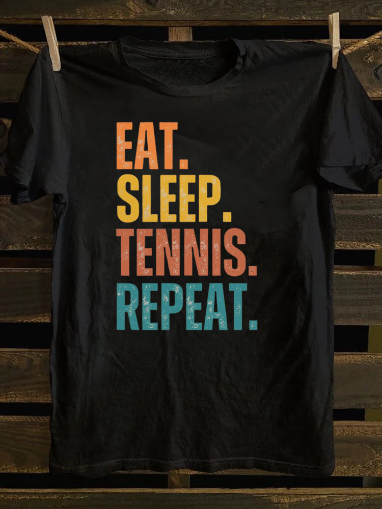 Eat Sleep Tennis Repeat T-shirt