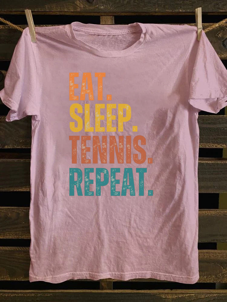 Eat Sleep Tennis Repeat T-shirt