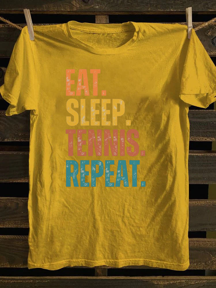 Eat Sleep Tennis Repeat T-shirt