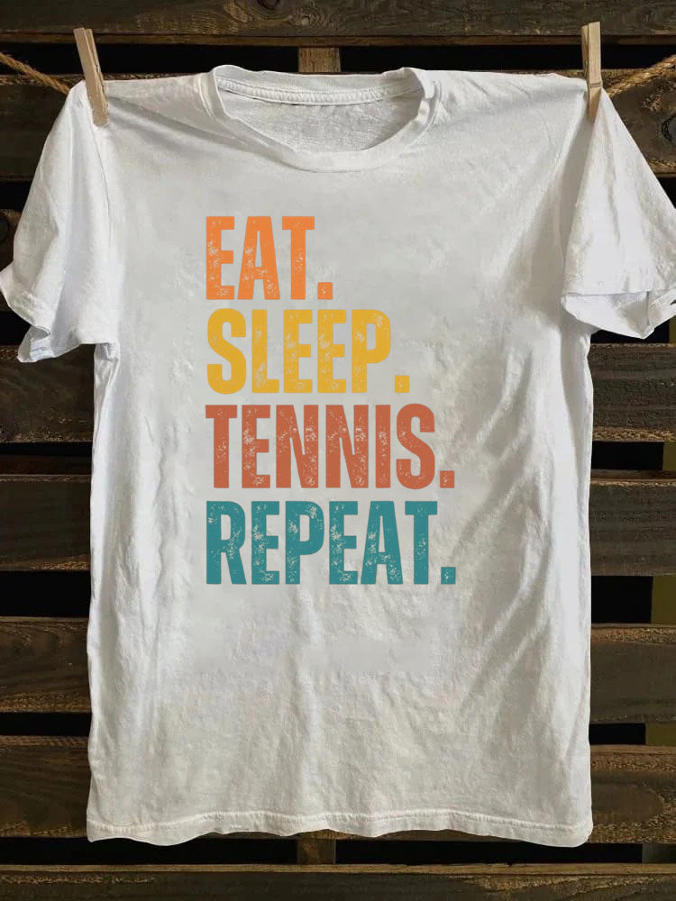 Eat Sleep Tennis Repeat T-shirt