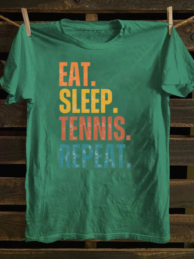 Eat Sleep Tennis Repeat T-shirt