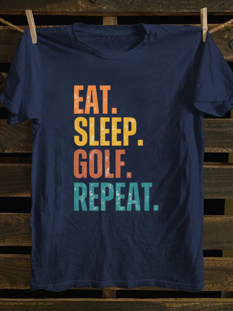 Eat Sleep Golf Repeat T-shirt