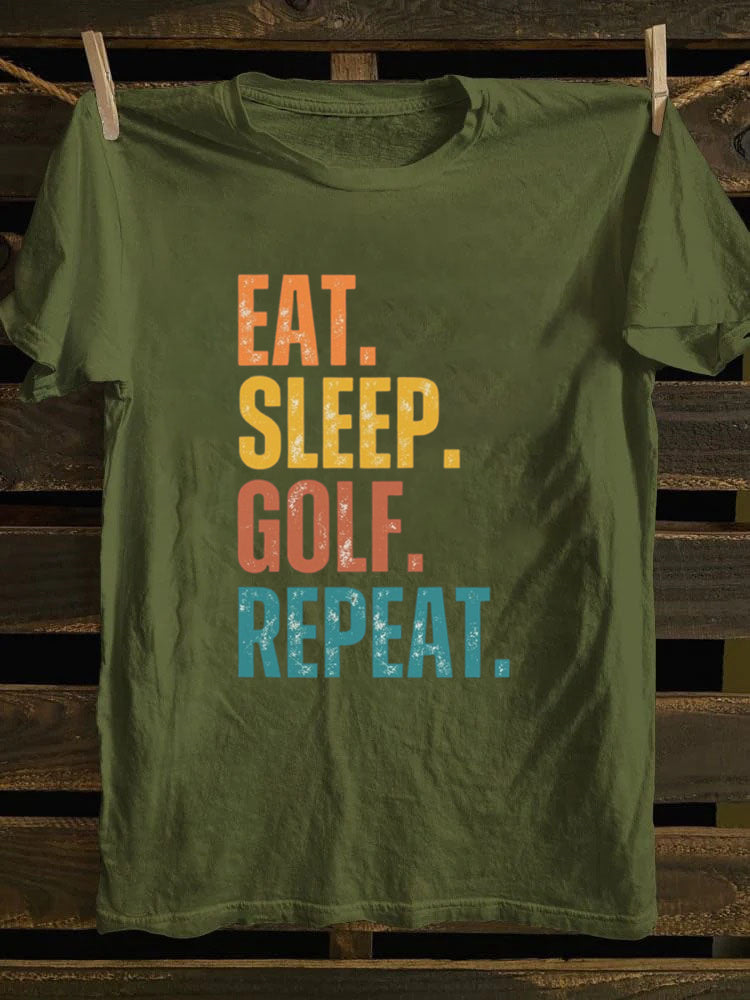 Eat Sleep Golf Repeat T-shirt