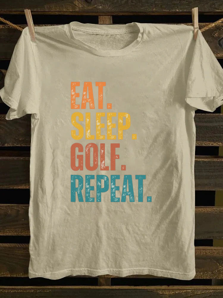 Eat Sleep Golf Repeat T-shirt