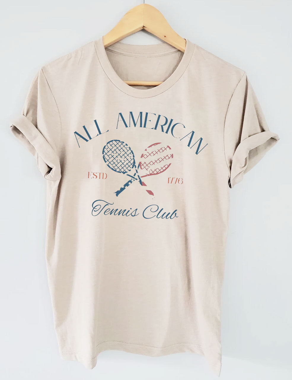 All American Tennis Club July 4th T-shirt