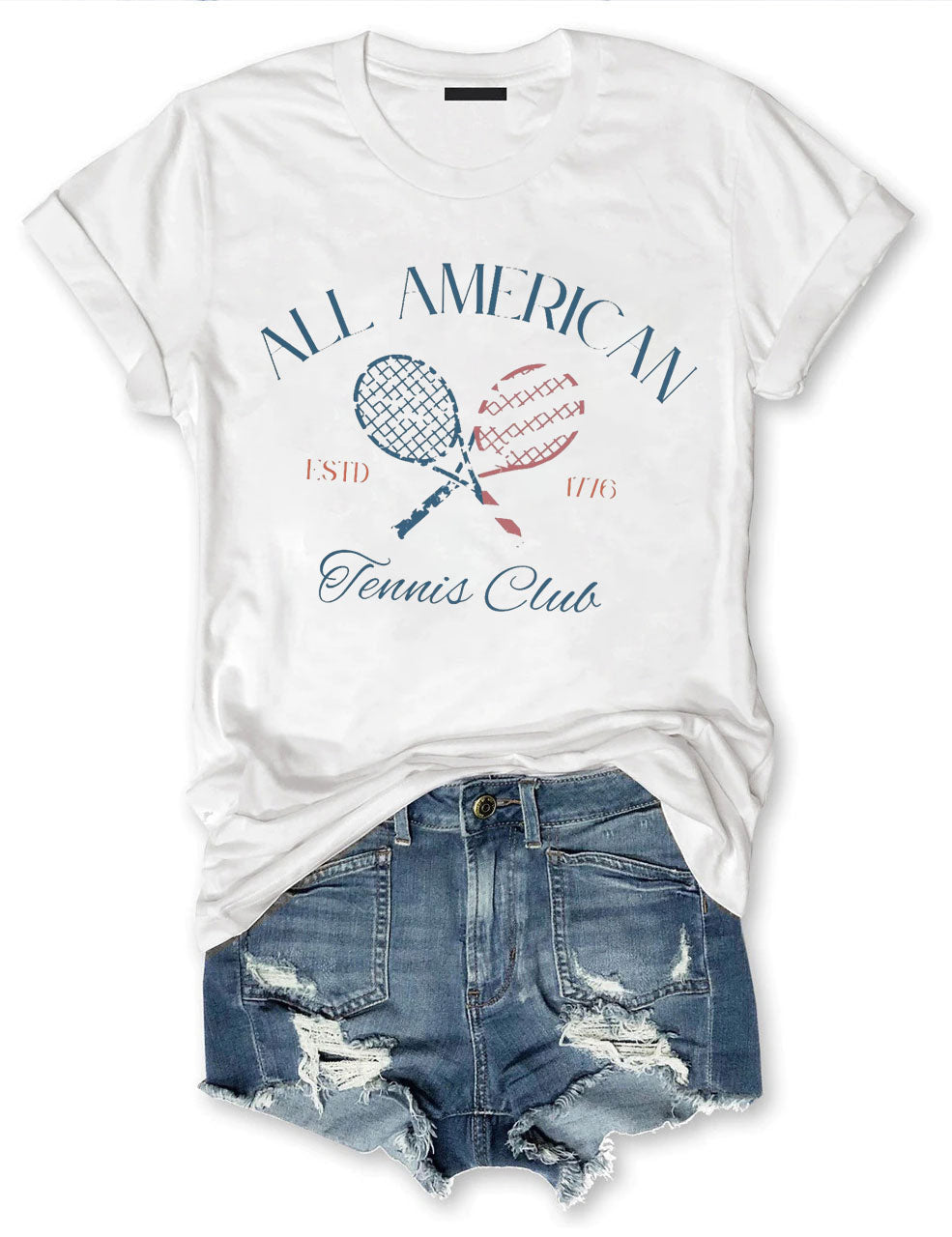 All American Tennis Club July 4th T-shirt