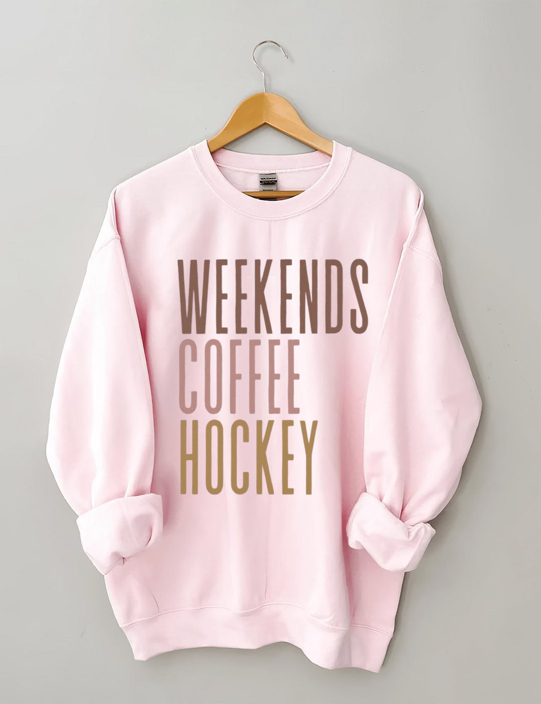 Weekends Coffee Hockey Sweatshirt