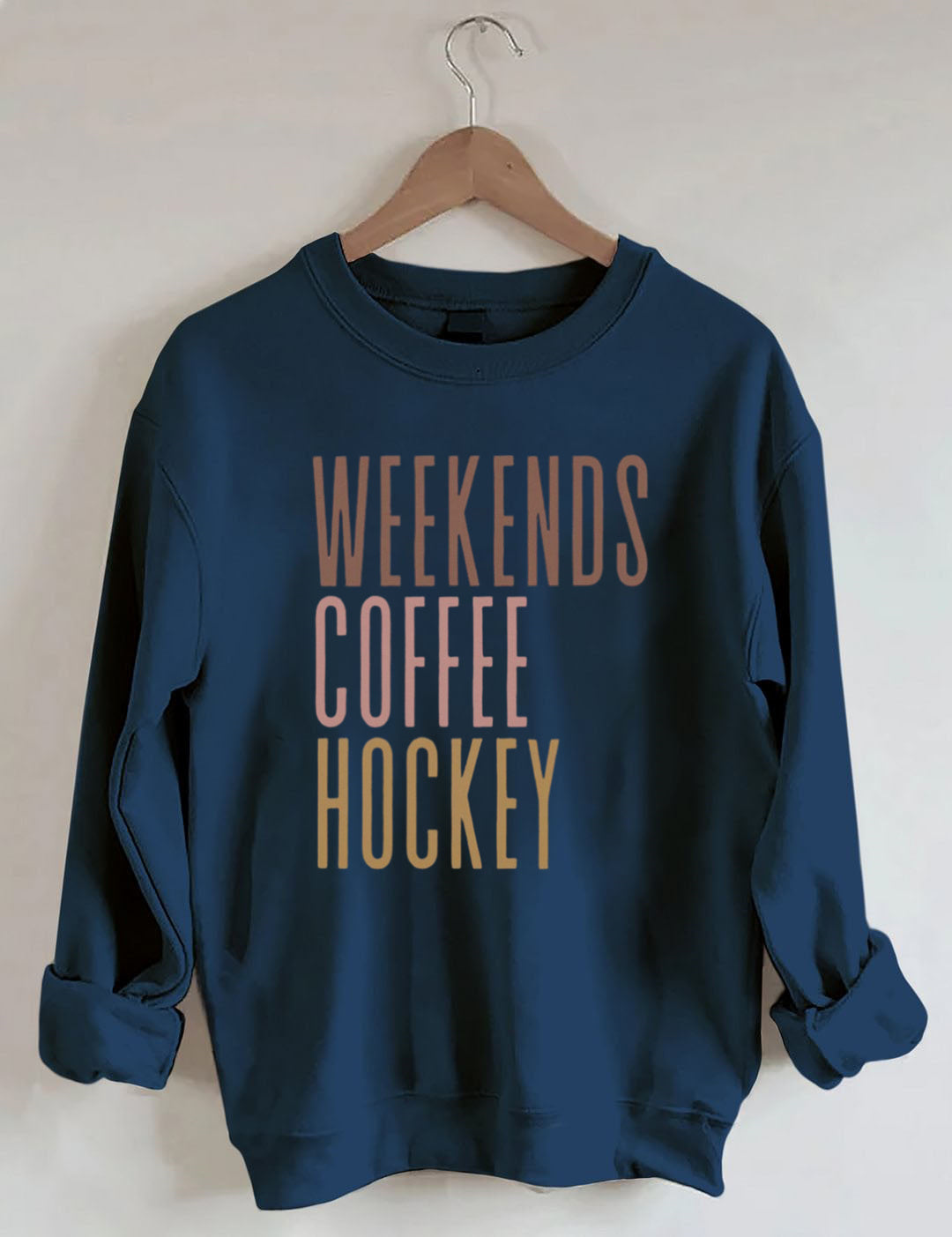 Weekends Coffee Hockey Sweatshirt
