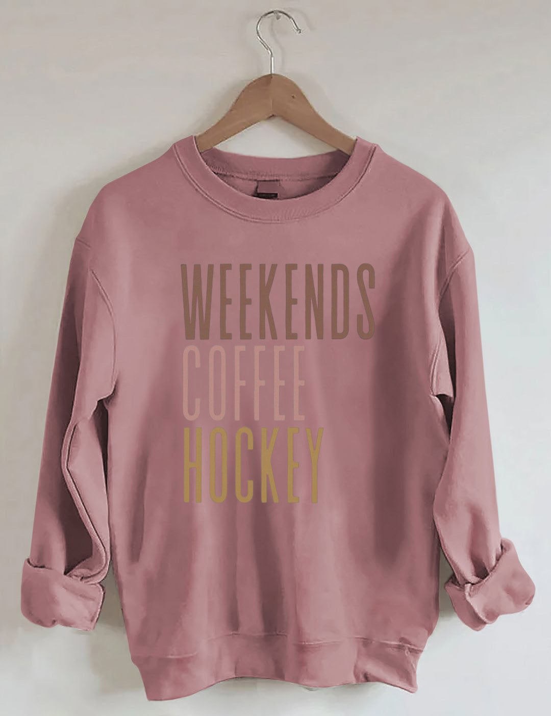 Weekends Coffee Hockey Sweatshirt