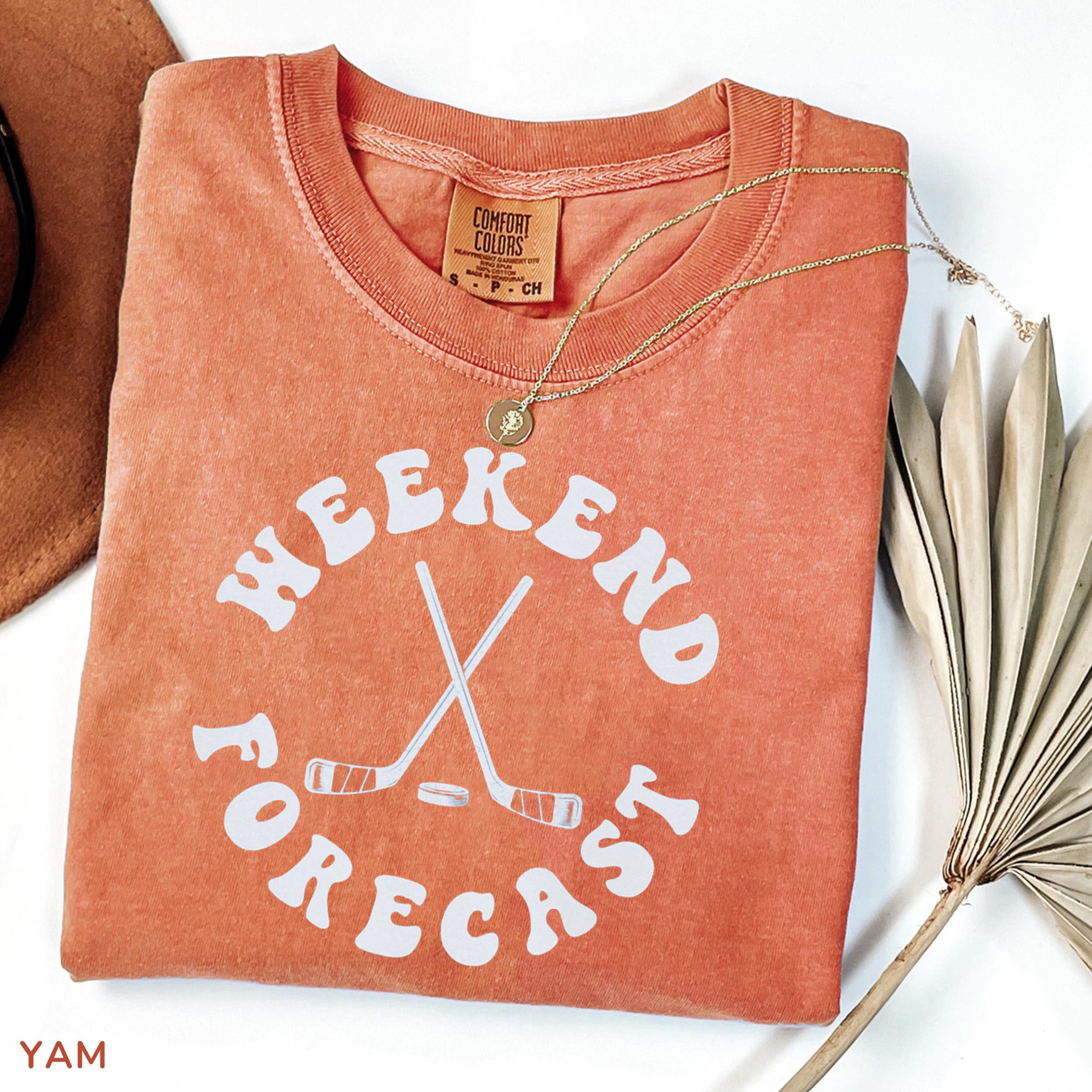 Comfort Colors® Weekend Forecast Hockey T-shirt