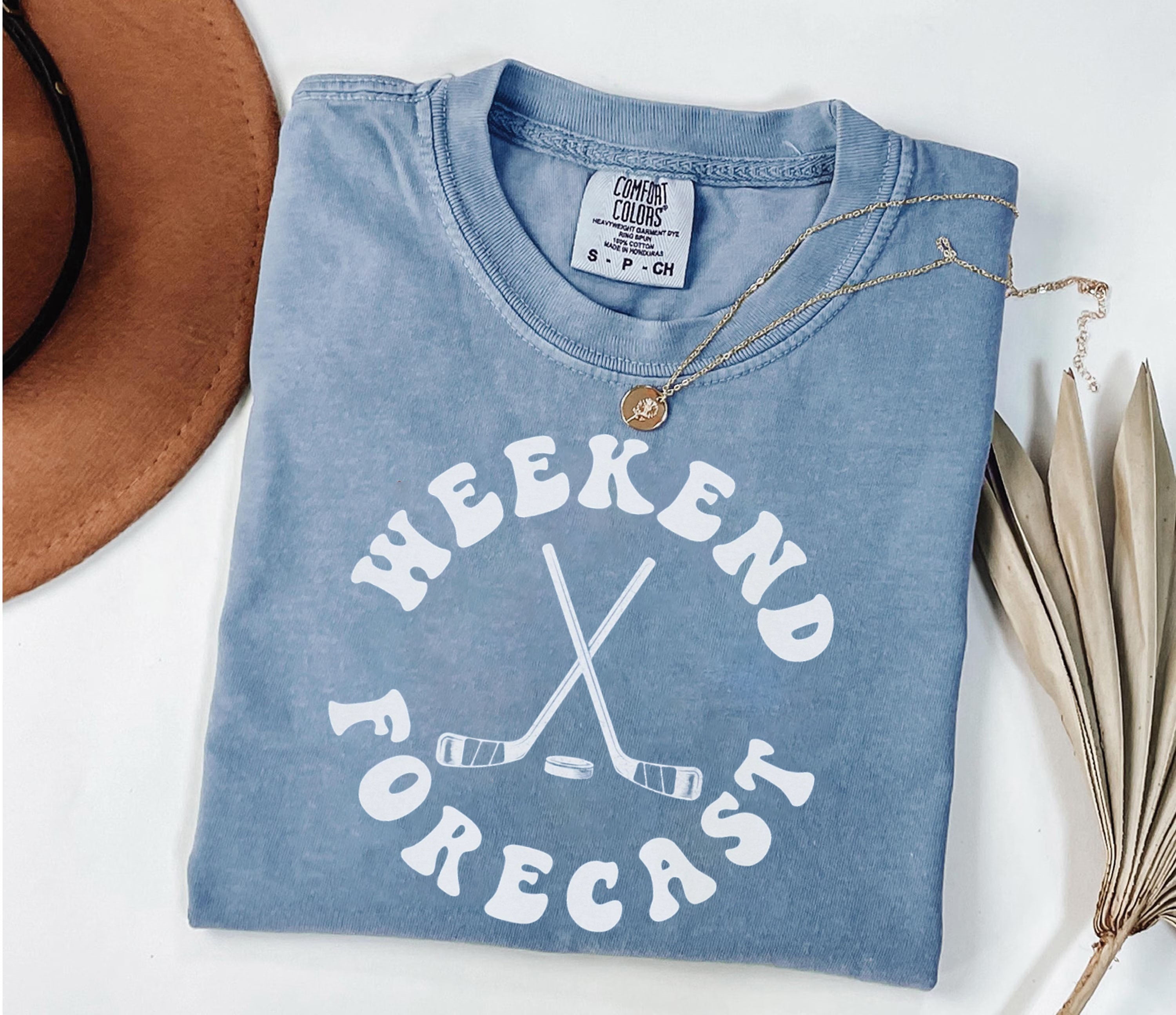 Comfort Colors® Weekend Forecast Hockey T-shirt