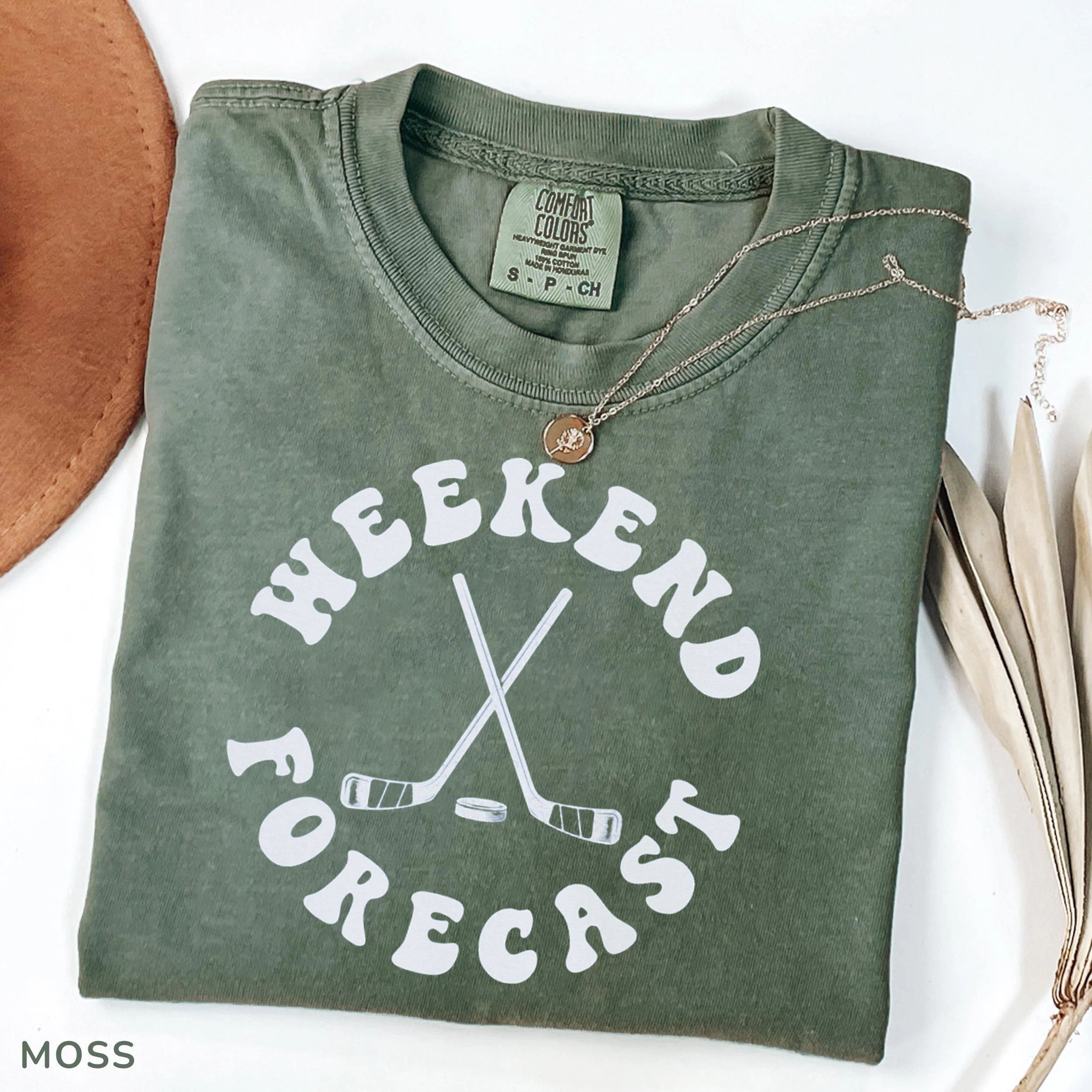 Comfort Colors® Weekend Forecast Hockey T-shirt