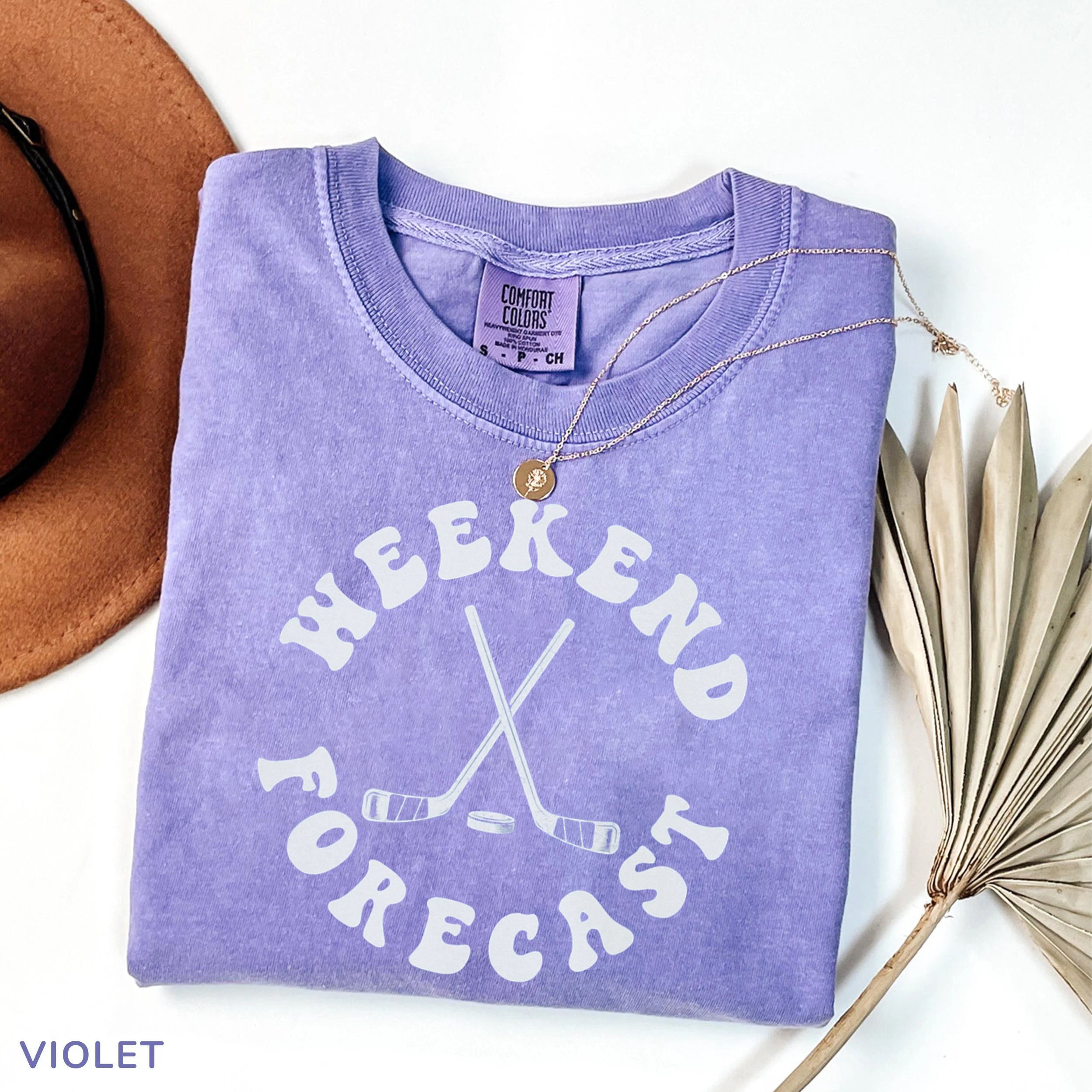 Comfort Colors® Weekend Forecast Hockey T-shirt