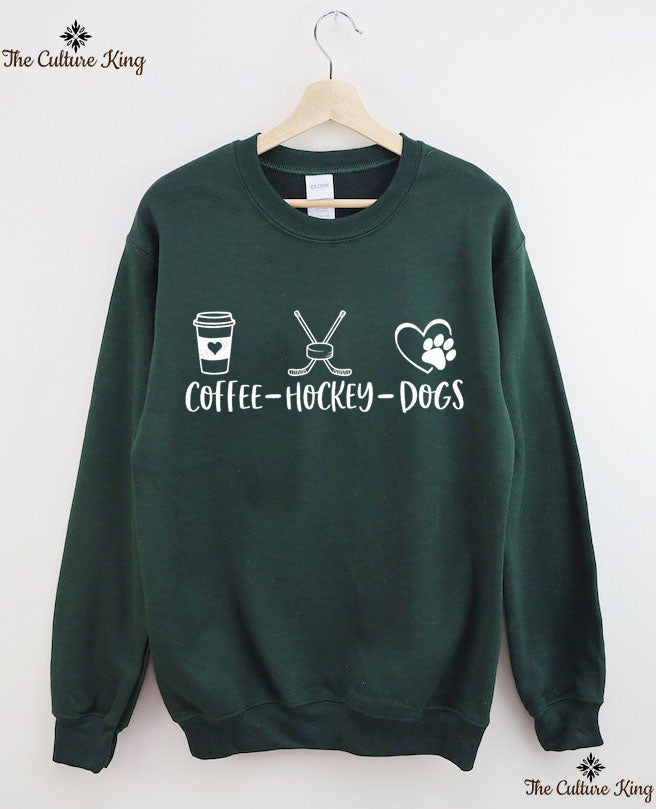 Coffee Hockey Dogs Sweatshirt