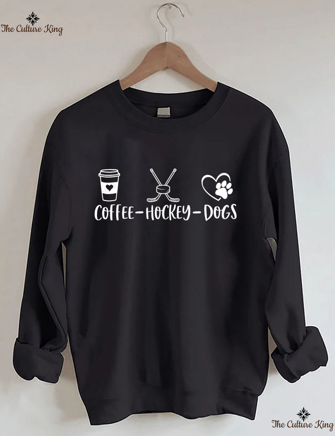 Coffee Hockey Dogs Sweatshirt