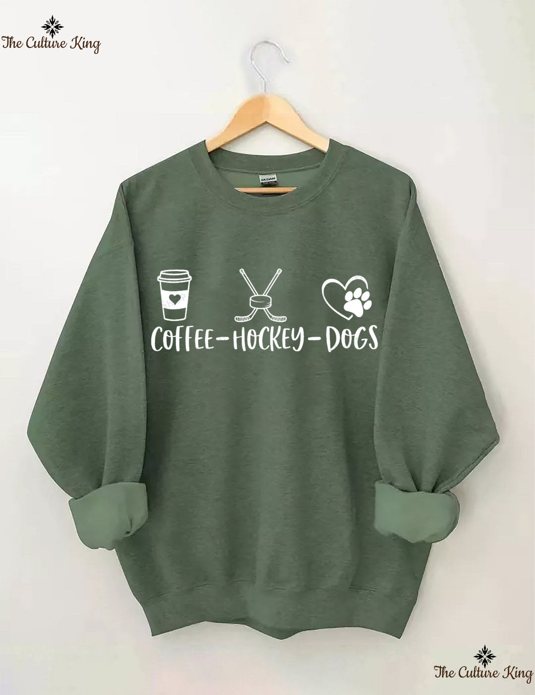 Coffee Hockey Dogs Sweatshirt