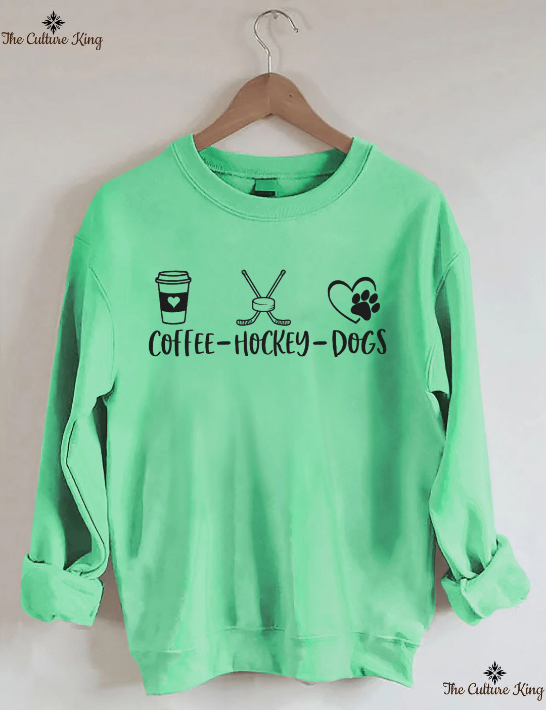 Coffee Hockey Dogs Sweatshirt