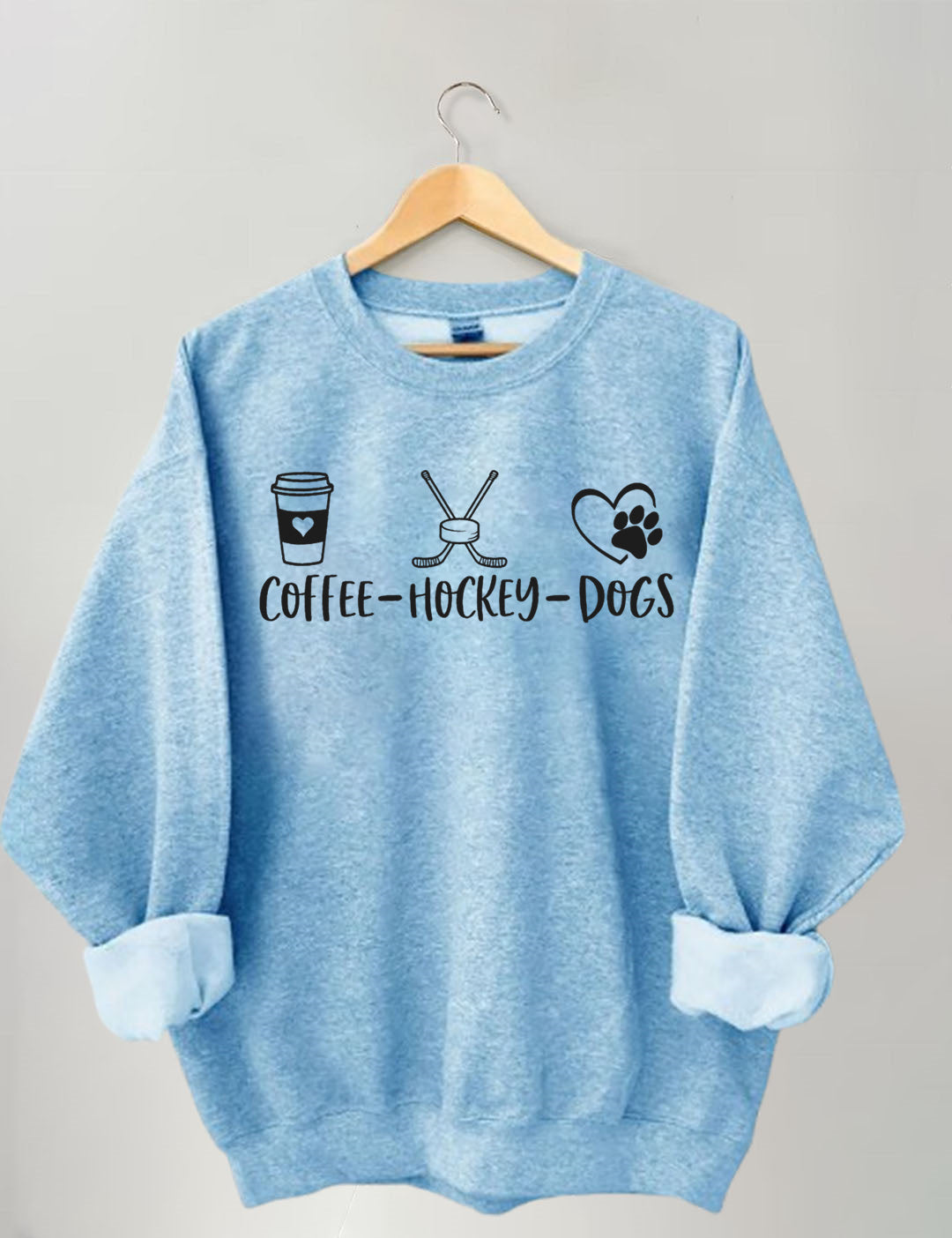 Coffee Hockey Dogs Sweatshirt