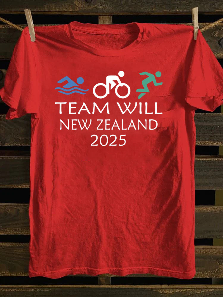 Custom Triathlon Crew Sport Team T-Shirt