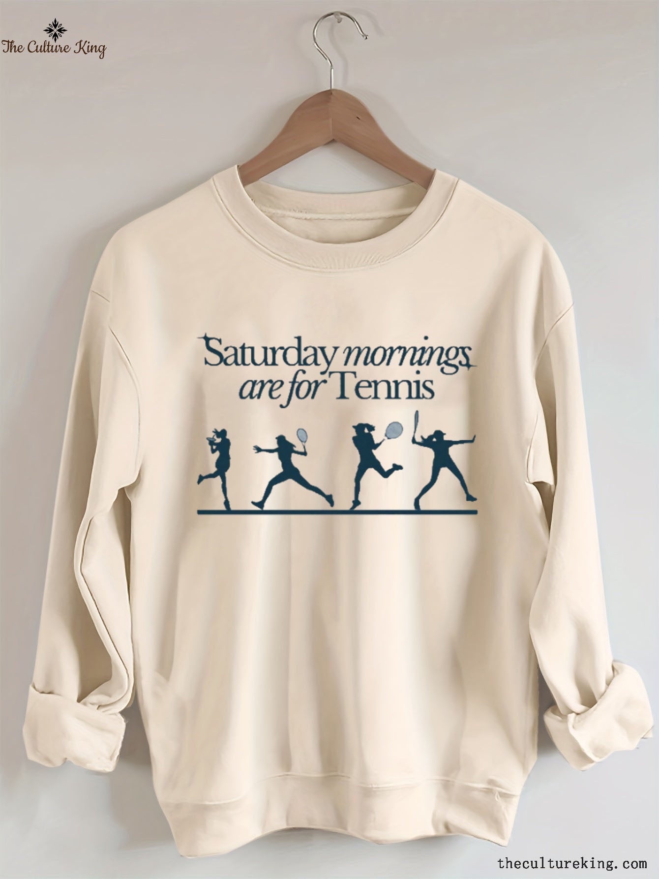 Saturdays Mornings Are For Tennis Sweatshirt