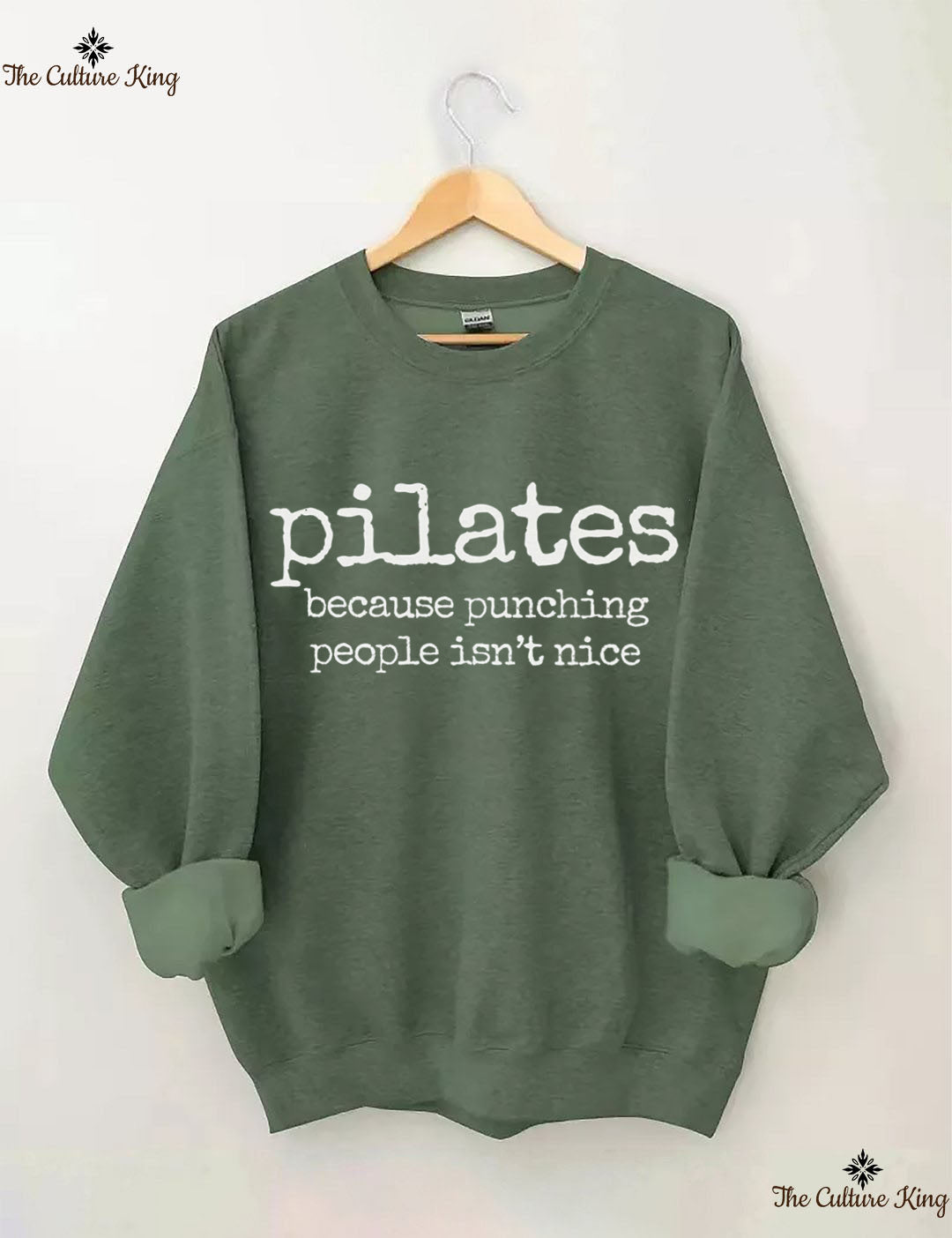Pilates Because Punching People Isnt Nice Sweatshirt
