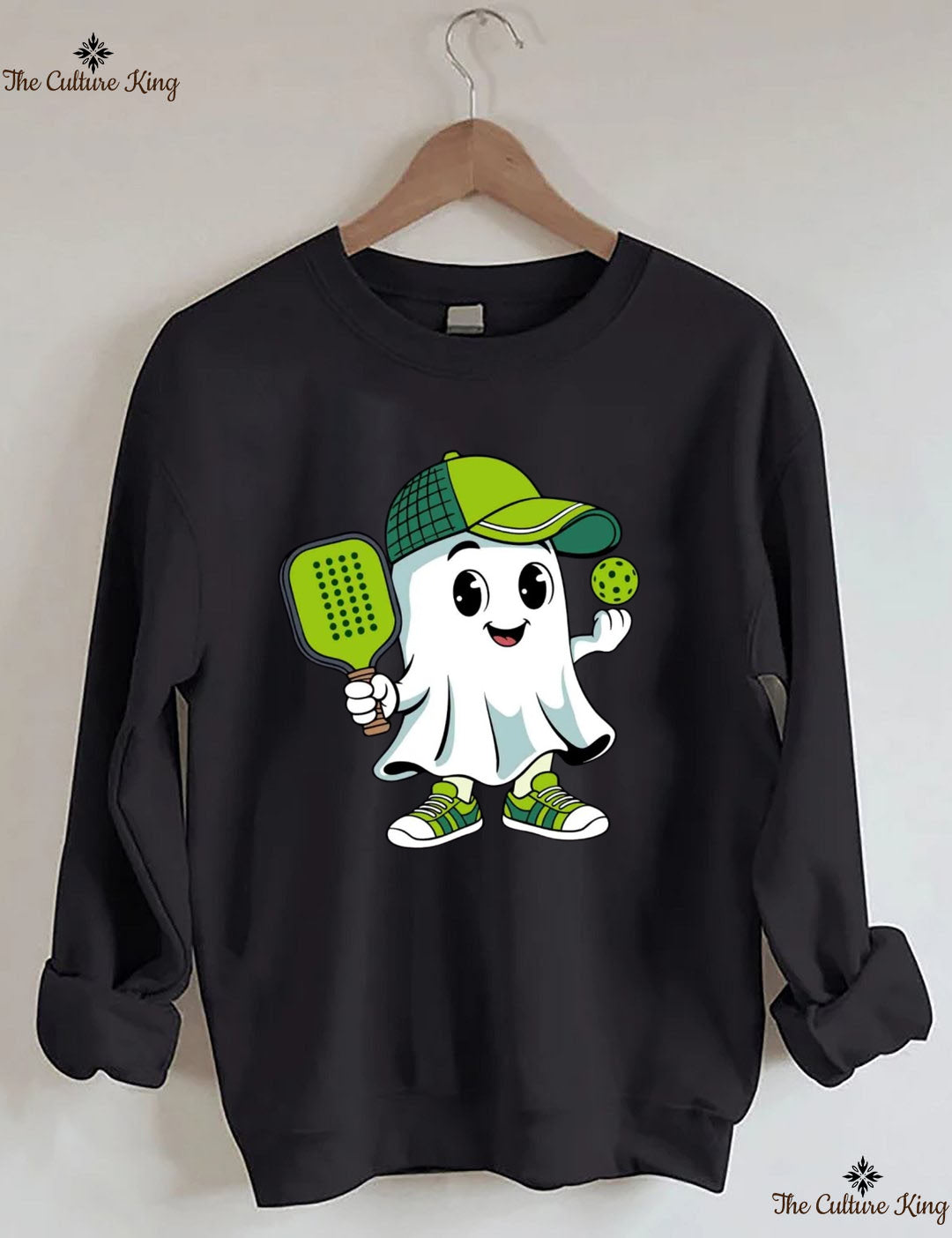 Ghost Pickleball Halloween Sweatshirt