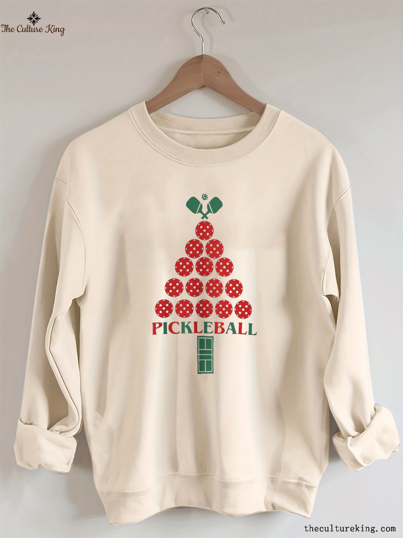Pickleball Christmas Tree Sweatshirt
