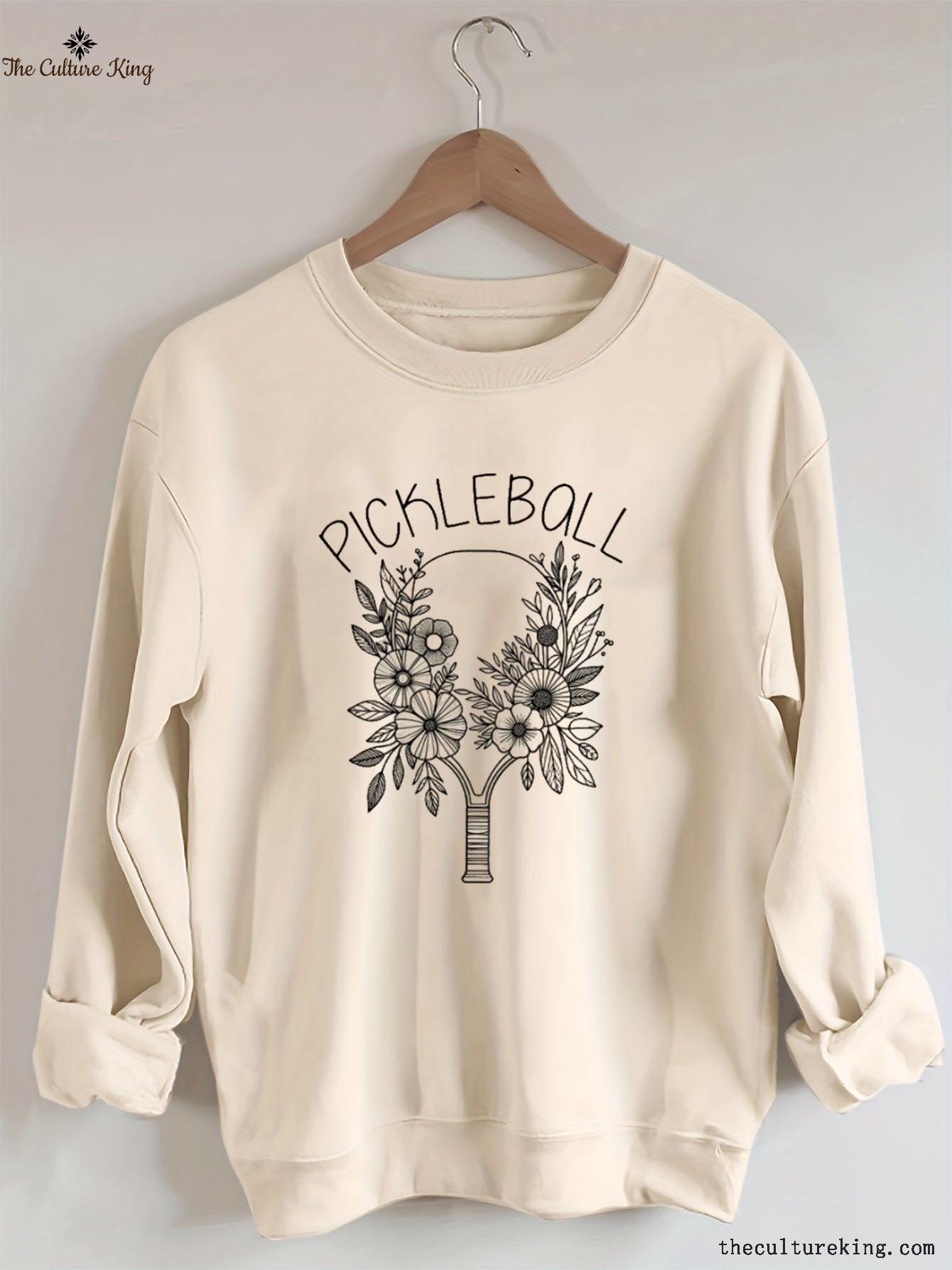 Floral Pickleball Sweatshirt