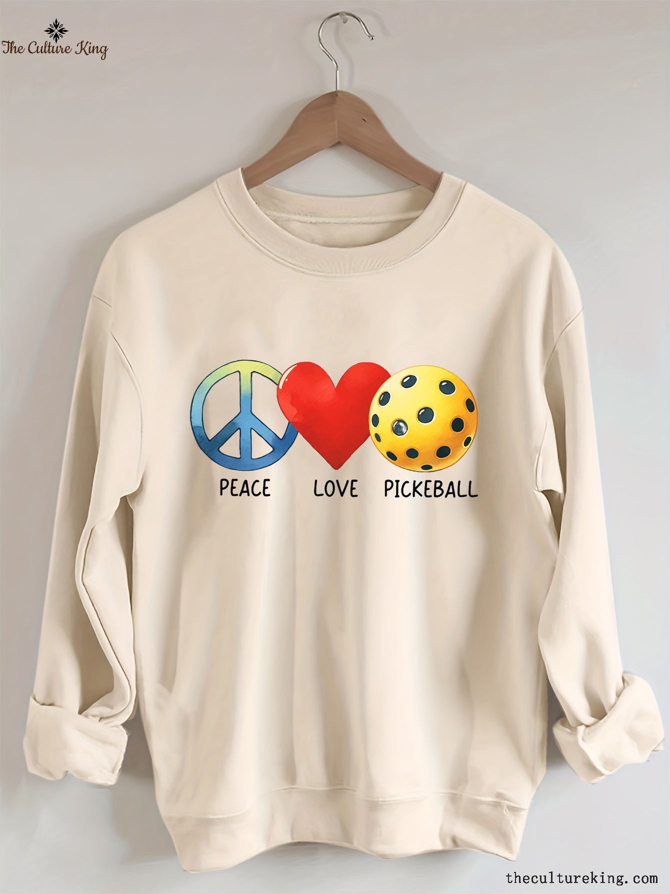 Peace Love Pickleball Sweatshirt