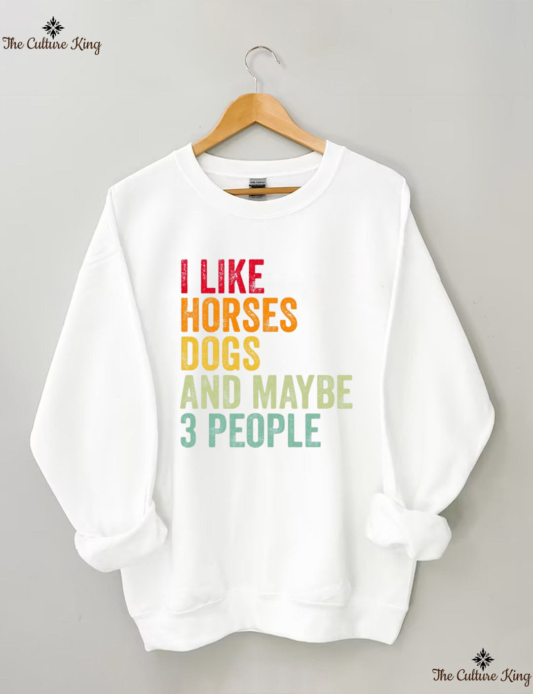 I Like Horses Dogs And Maybe 3 People Sweatshirt