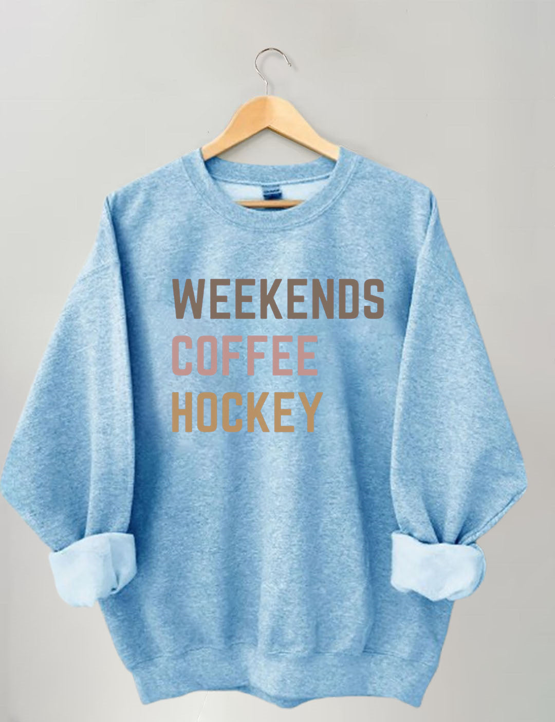 Weekends Coffee Hockey Sweatshirt
