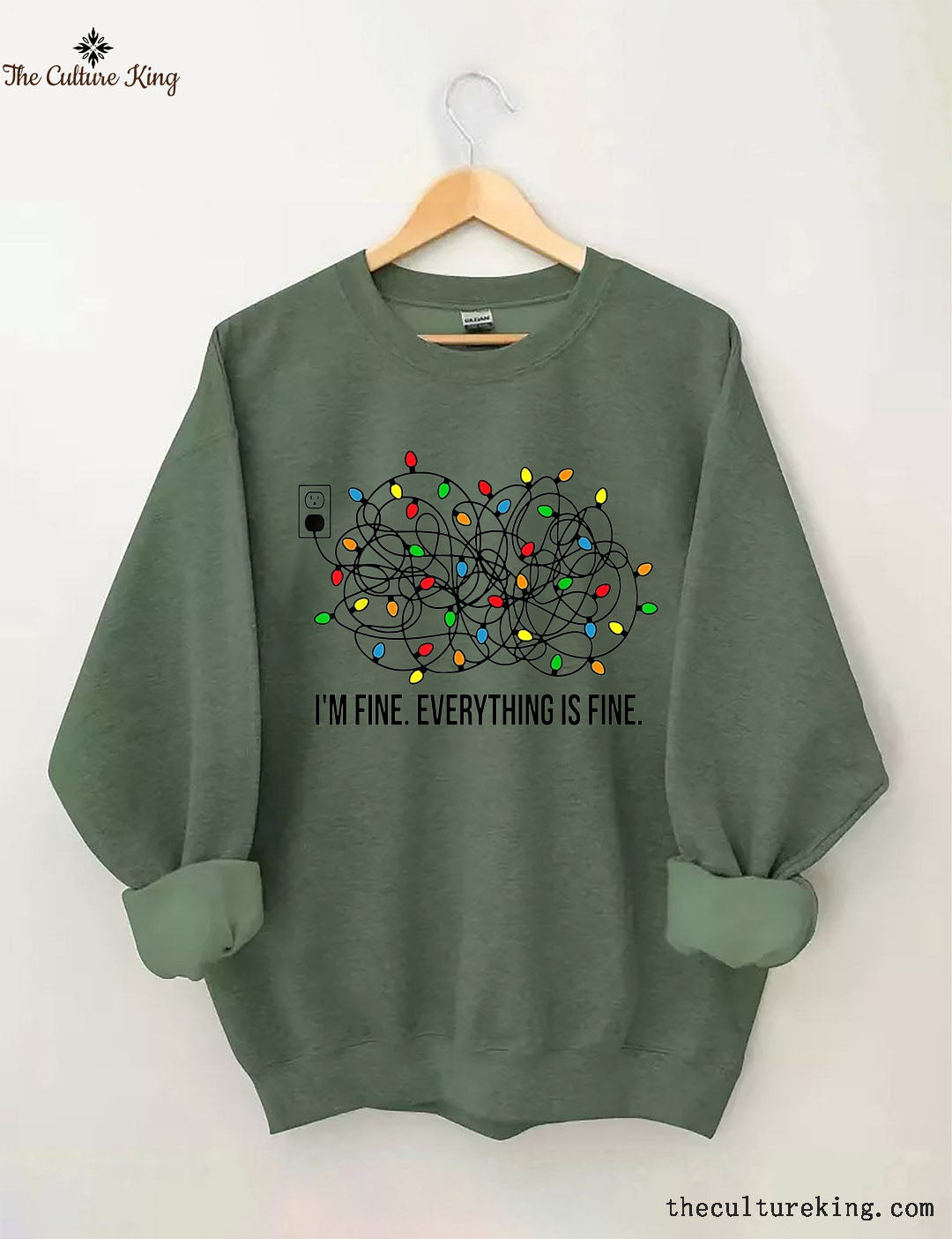I'm Fine Everything Is Fine,Christmas Sweatshirt