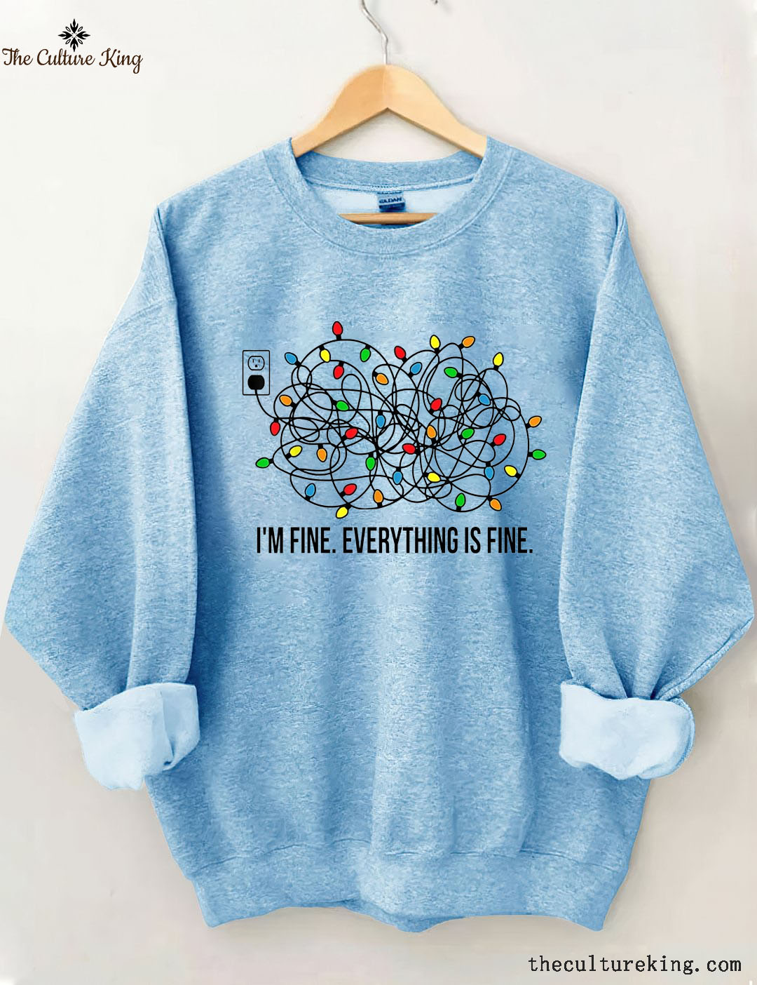 I'm Fine Everything Is Fine,Christmas Sweatshirt