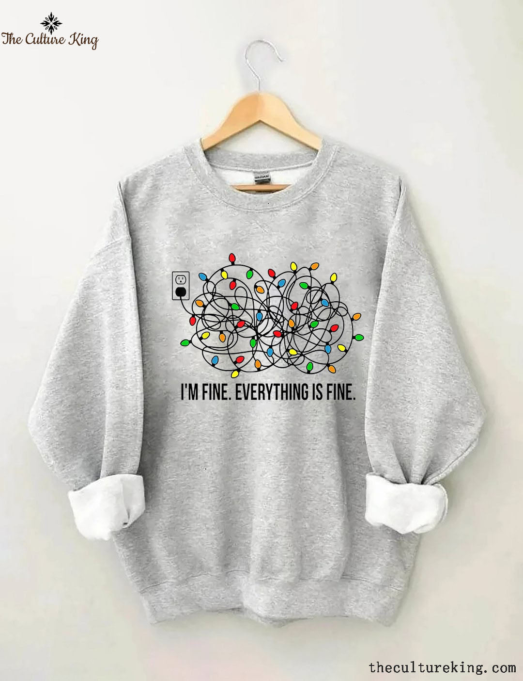 I'm Fine Everything Is Fine,Christmas Sweatshirt